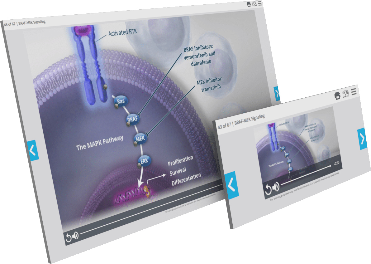 iKnow BRAF-MEK Signaling animation